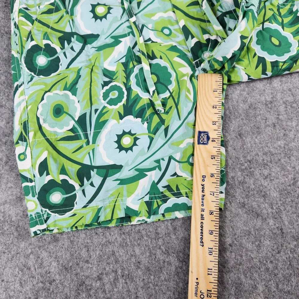 Relwen Hybrid Shorts Men 32 Green Floral Drawstring Nylon Summer Casual Outdoor